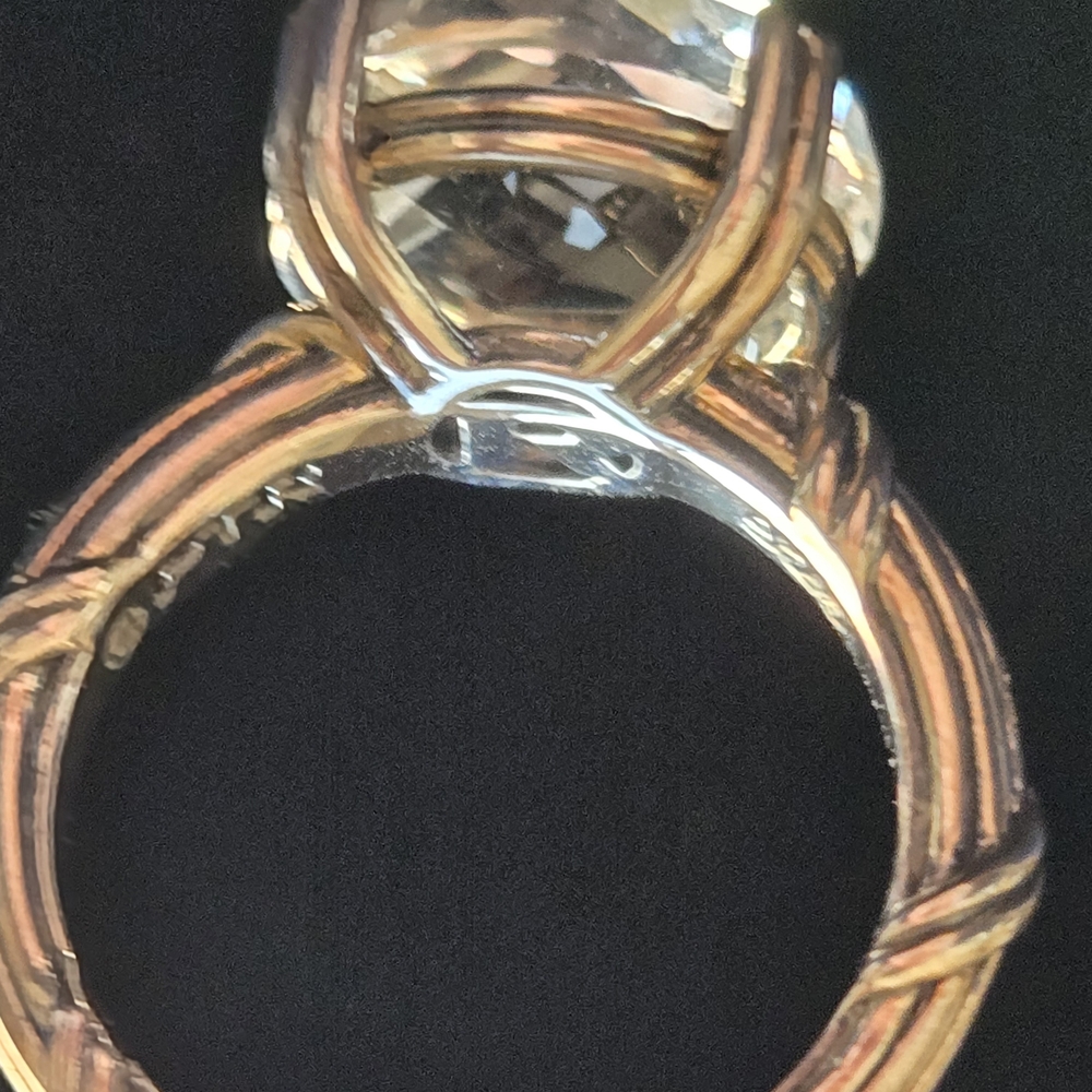 Peter Thomas Roth Silver Solitaire Ring with QTZ Crystal - Picture 3 of 11